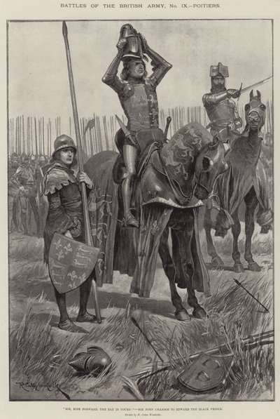 Batallas del Ejército Británico, Poitiers de Richard Caton Woodville junior
